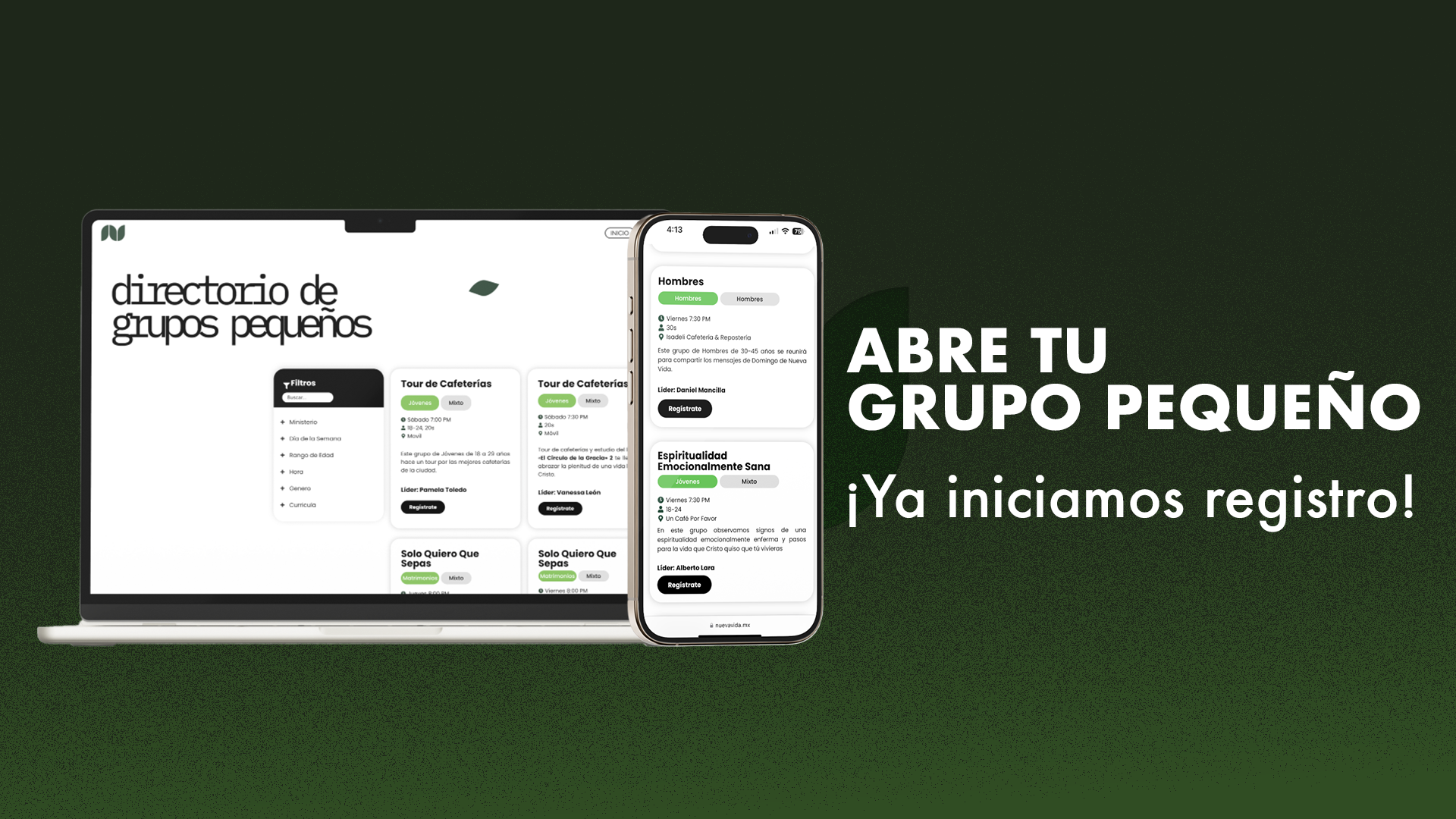 PANTALLAS Registro GP